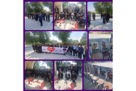 آیین غبارروبی و تجدید میثاق با آرمان‌های انقلاب و شهدا بمناسبت آغاز دهه‌ی مبارک فجر در دانشگاه جیرفت برگزار شد